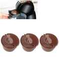 thumbnail image 1 of Reusable Coffee Filter Set for  Machine, Refillable Cafe Tool with Spoon and Brush, 1 of 7