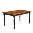 thumbnail image 6 of Better Homes and Gardens Autumn Lane Farmhouse Dining Table, Black and Oak, 6 of 8