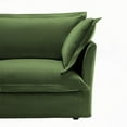 thumbnail image 4 of [Modern Green Chenille L Shape Sectional Sofa for Living Room - 4 Seater with Supple Armrests], 4 of 24
