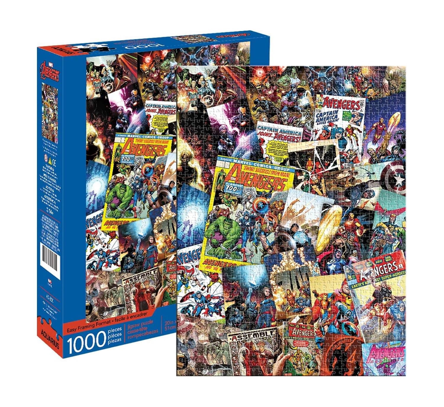 Marvel Retro Cast 1000 Piece Jigsaw Puzzle - Walmart.com