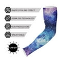 thumbnail image 5 of ALAZA Brightly Glittering Shiny Galaxy UV Sun Protection Arm Sleeves UPF 50+ Compression Cooling Sleeve 1 Pair, 5 of 7