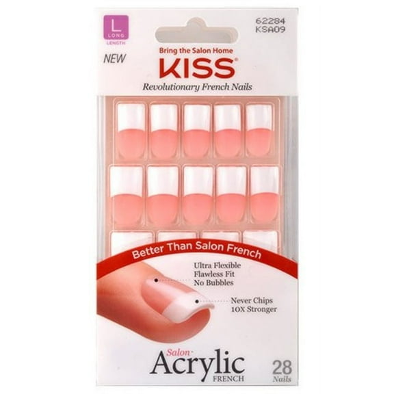 Kiss Salon Acrylic French Nails - Team Player