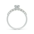 thumbnail image 2 of ANGARA Natural Solitaire Diamond Engagement Ring in 14K White Gold for Women (Size-5.25mm| Color-I-J| Clarity-I1-I2) | April Birthstone, Anniversary, Jewelry Gift for Women | Natural Diamond Ring, 2 of 9