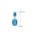 thumbnail image 3 of 10.70 Carat (Ctw) Octagon Blue Topaz Dangle Earrings in 10K White Gold for Women, 3 of 6