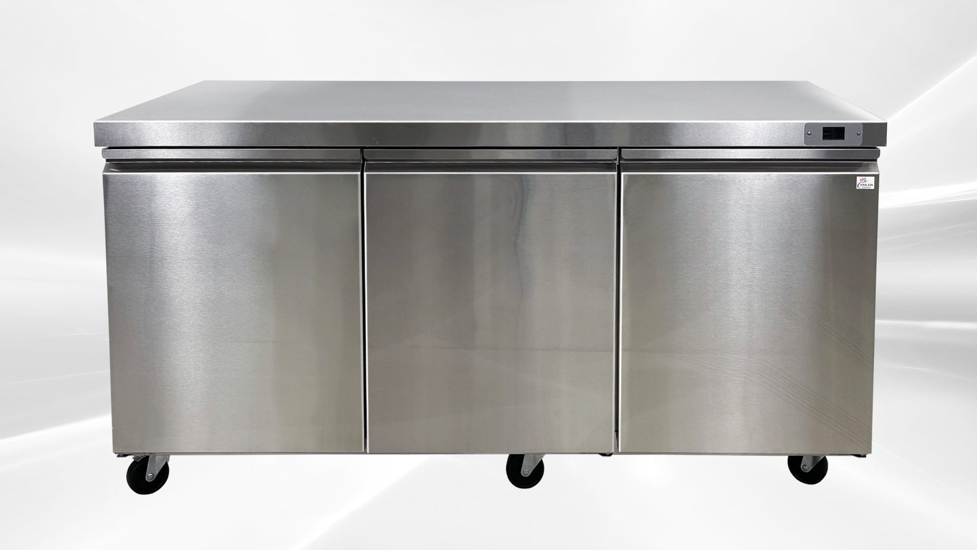 Cooler Depot 72 In. 16.6 Cu.ft Stainless Steel Undercounter Freezer TUC72F, NSF Certified