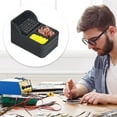 thumbnail image 3 of Trendy Tool Kit for Home, Solder Tip Cleaner Soldering Cleaner Solder Tip Cleaner Solder Sponge and Brass Wool and Dense Cleaning Brush In Silicone Holder, 3 of 3