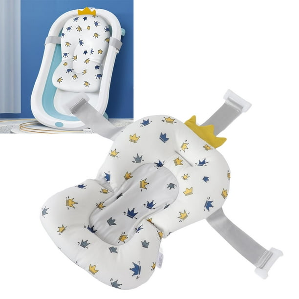Cojín De Soporte Para El Baño De Bebé, Almohada De Bañera Infantil Transpirable Suave Y Encantador Patrón De Ajustable Para Baño Para Recién Nacidos
