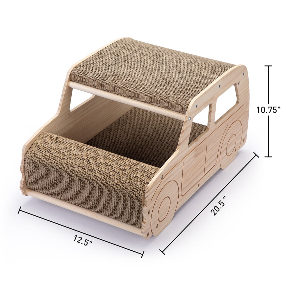 Canddidliike Cat Scratching Post Cardboard, Cat Scratcher Lounge, Scratch Pad with Catnip, Cat Bed Couch for House Canddidliike Cat Scratching Post Cardboard, Cat Scratcher Lounge, Scratch Pad with Catnip, Cat Bed Couch for House