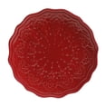 thumbnail image 2 of The Pioneer Woman Farmhouse Lace 12-Piece Dinnerware Set, Red, 2 of 5