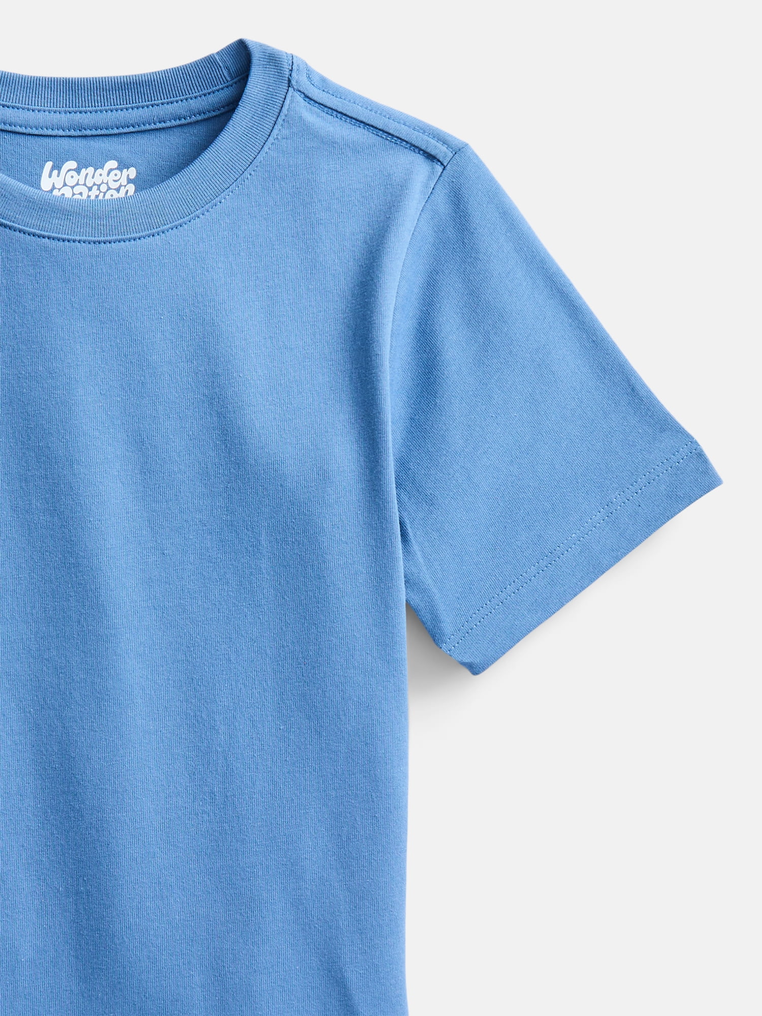 Wonder Nation Boys' Kid Tough Tee with Short Sleeves, Sizes XS-XXL & Husky