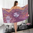 thumbnail image 4 of GZHJMY 2 Pack Pure Cotton Towel Set, Soft Highly Absorbent Machine Washable Hippie Woman Bath Towels for Pool,Sports, Yoga, Travel（212）, 4 of 7