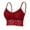 Red, variant on Lace Undershirt, Hugcore Ladies Lace Wrap Chest Hollow Out Red Breathable Lace Bra Top Underwear Bralettes for Women Lace Beige L