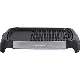 Megachef reversible indoor grill and griddle with removable glass lid hot sale