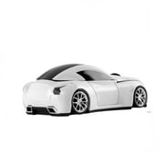 KUYHRF Wireless Mouse, 2.4GHz Car Shaped Wireless Mouse,1600 DPI Optical Cordless Mouse with USB Receiver,Cordless Computer Mouse for PC Laptop Computer Notebook -White