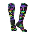 thumbnail image 4 of Balery Bright Mushrooms Fun Novelty Socks Men'S Women'S Crew Socks Funny Crazy Novelty Socks Quirky And Cool Socks, 4 of 9