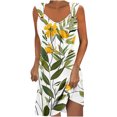 thumbnail image 2 of Puntoco Vestidos Mujer Fancy Women Impreso Elegante Estilo Casual Vestido con Cuello en V con Correa, 2 of 5