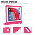thumbnail image 4 of Dteck Handle Case For iPad Pro 12.9 inch 2020 Model, Heavy Duty EVA Foam Shockproof Rugged Kids Case Child Proof Cover With Stand For Apple iPad Pro 12.9 4th Generation, Rose, 4 of 6