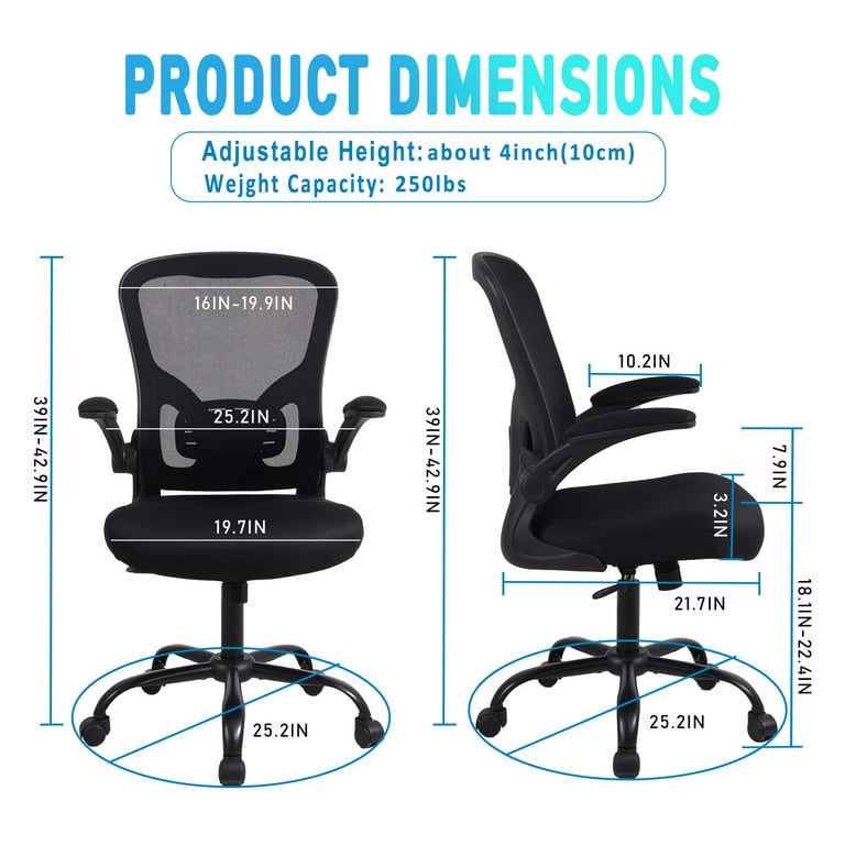  Flysky Ergonomic Office Desk Chair Breathable Mesh