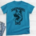 thumbnail image 2 of Shepherd Dad T-shirt, Unisex Men's Shirt, German Shepherd Owner, Best Dog Dad Gift, Heather Blue, XX-Large, 2 of 6