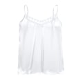 thumbnail image 4 of MAFYTYTPR Women's Lace Trim Satin Camisole V-Neck with Adjustable Spaghetti Straps Solid Color Spring Summer Casual Tops for Everyday Wear M-XXL, 4 of 6