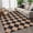 Black/Tan, variant on Modern Hallway Runner Rug 2x8 Entryway Runner Rug Contemporary Geometric Diamond Kitchen Rugs Foldable Easy Jute Floor Carpet Indoor Outdoor Long Rugs for Bedroom Laundry Deck Diamond Natural