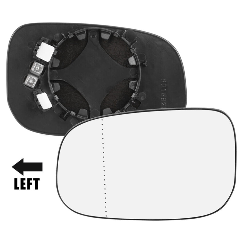 Geelife Mirror Glass Left Driver Side with Backing For Volvo C30 C70 S40 S60 V50 V70