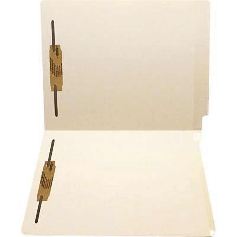 Medical Arts Press® Recycled Heavy-Duty Reinforced End Tab File Folder, 1/3-Cut Tabs, Letter Size, 1" Expansion, Manila, 50/Box