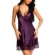 thumbnail image 4 of Lencería de mujer Satén Encaje Chemise Camisón Sexy Full Slips Ropa de dormir Ormromra WRMH-1268-27, 4 of 6