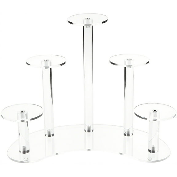 Plymor Clear Acrylic Multi-Pedestal Display Riser, 12.5" H x 16.5" W x 9" D