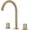 Brushed gold, variant on Bathroom Mixer Sink Tap Basin Faucet Black Deck Mounted Brass Dual Holder Three-Hole Hot Cold Vanity Water Tapware