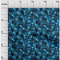thumbnail image 2 of oneOone Rayon Medium Blue Fabric Geometric Diy Clothing Quilting Fabric Print Fabric By Yard 56 Inch Wide, 2 of 4