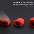 thumbnail image 2 of serony 6 Paires de Coussinets Élastiques Réduction de Bruit en Mousse pour Dormir Embouts de Voyage Portables Remplacement Bouchons d'Oreilles Fournitures Rouge, 2 of 5