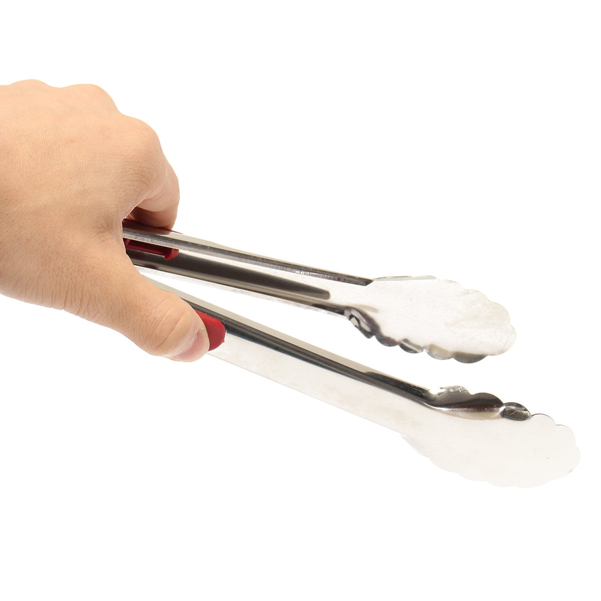 Stainless Steel BBQ Buffet Salad Bread Food Tongs Clamp Clip Kitchen