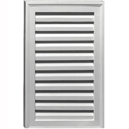 

18 W x 24 H x 1 5/8 P Brick Mould Style Vertical Louver w/ No Sill Non-Functional