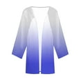 thumbnail image 4 of AherBiu Womens Cardigan Lightweight 3/4 Sleeve Linen Open Front Cardigans Fall Casual Cover up Shrugs, 4 of 5
