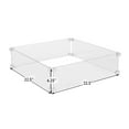 thumbnail image 3 of Fire Sense Tempered Glass for Square LPG Fire Pits LPG Clear Finish Clear Finish Pit Wind Guard, 3 of 13