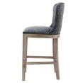 thumbnail image 2 of NPD Furniture Dorsey 26" Faux Leather Counter Stool in Gray/Nubuck Charcoal, 2 of 11