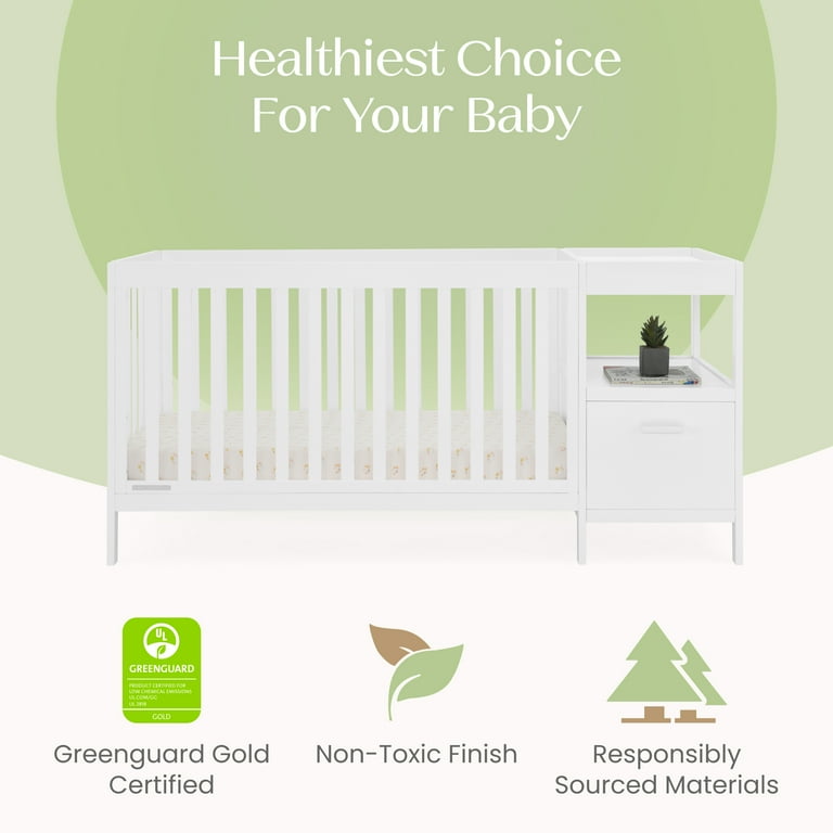 Delta Children Alice 5-in-1 Convertible Crib and Changer