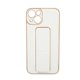 thumbnail image 1 of Funda de teléfono innovadora con marco de metal completo, cubierta protectora de cuero anticaída para teléfono con soporte plegable, pulsera para Iphone 13, 1 of 8