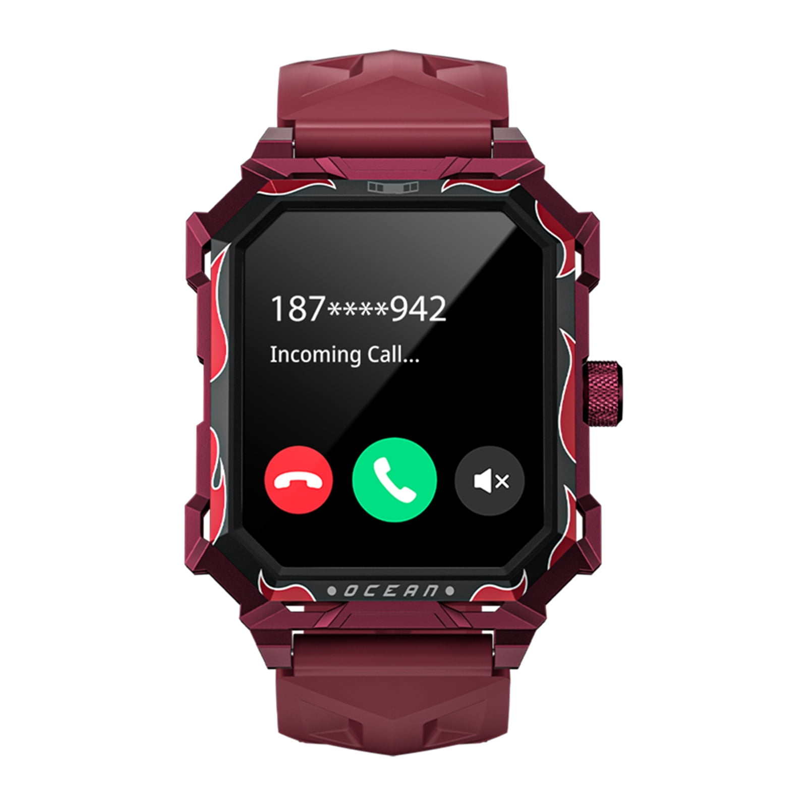 Smart watch Ip68 Waterproof With Android Lcd Screen Ocean Max Tft Lcd Compatible With Bt Call Compatible Android Watch Ios Waterproof And Bt Waterproof Bt Watch 1.96 inch Android 1.96 Inch Tft Walmart...
