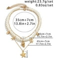 thumbnail image 6 of CUKIXA choice of all Gold Sea Shell Charm Necklace Jewelry for Women Summer Boho Seashell Beach Starfish Necklace Fashion Accessories Summer Beach Vacation Clothes Dresses 2025, 6 of 15