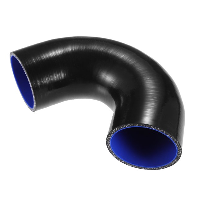 Manguera de Silicona 70 mm 2,76 ID 135 Grados Codo Turbo Agua Intercooler Negro Unique Bargains