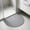 Gray, variant on FeiFu Half Moon Doormat Faux Jute Semi Circle Non Slip Entry Rug Washable Floor Mat 24"x36" for Front Door Kitchen Bathroom Indoor Outdoor Alfombra de Media Luna