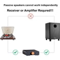 thumbnail image 2 of 6.5 Inch Passive Subwoofer, 100W Power Heavy Bass Powerful Sound Synthetic Fiber Wood Material, Passive Speaker for Home Theater Party Plug and Play, 2 of 8