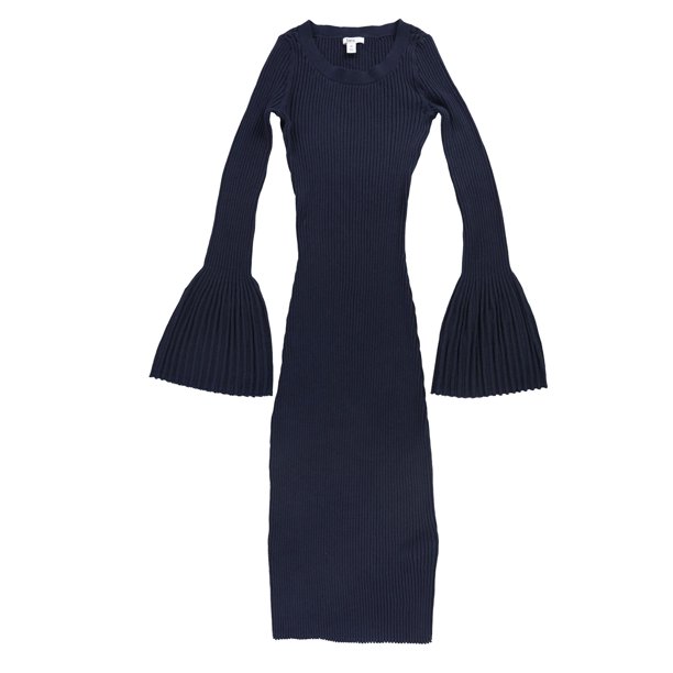 bar III Suéter Midi Vestido para Mujer, Azul, X-Small