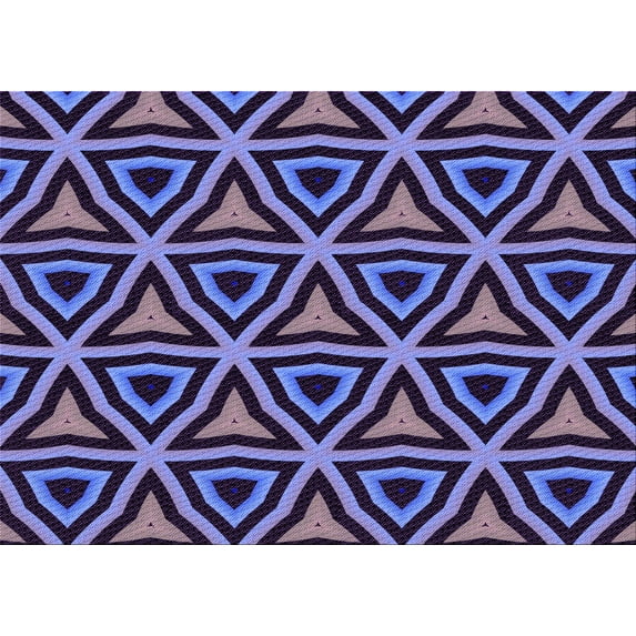Ahgly Company Machine Washable Indoor Rectangle Transitional Dark Purple Area Rugs, 5' x 8'