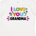 thumbnail image 4 of Inktastic I Love You Grandma with Flowers Girls Toddler T-Shirt, 4 of 5
