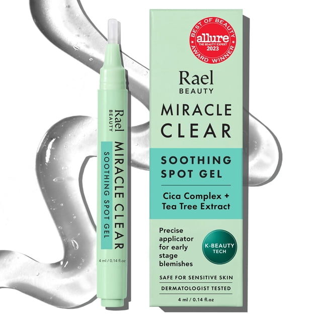 Bolígrafo de gel calmante transparente Rael Miracle para tratamiento de manchas de acné