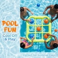 thumbnail image 4 of RHcon Tic-Tac-Toe Pool Toys Games - Giant Floating Tic Tac Toe Game Float with 10 Balls Pineapple Pool Game Party Toy Floats Yard Field Day Games Outdoor Beach Toys for Adults Teens Kids, 4 of 8