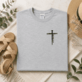 thumbnail image 2 of Three Nails Cross Bible Verse Faith Graphic T-Shirt, 2 of 6